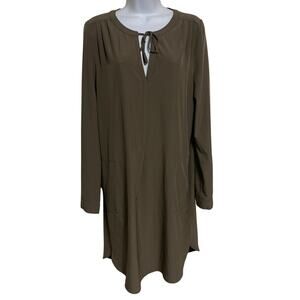 PrAna Natassa Tie Front Dress With Pockets Womens Size S